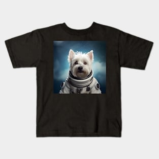 Astro Dog - West Highland White Terrier Kids T-Shirt